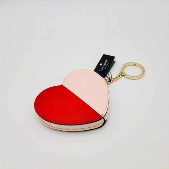 Kate Spade Other Loveshack Heart Leather Coin Purse Pouch Case Key Fob Ring - Picture 2 of 6